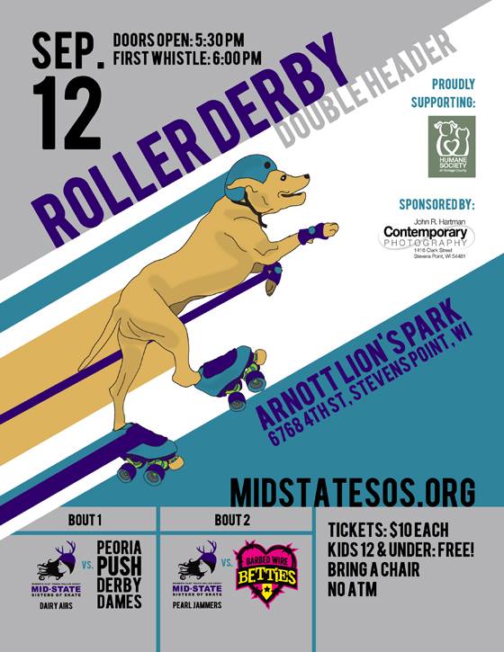 Mid-State Sisters of Skate Bout Poster