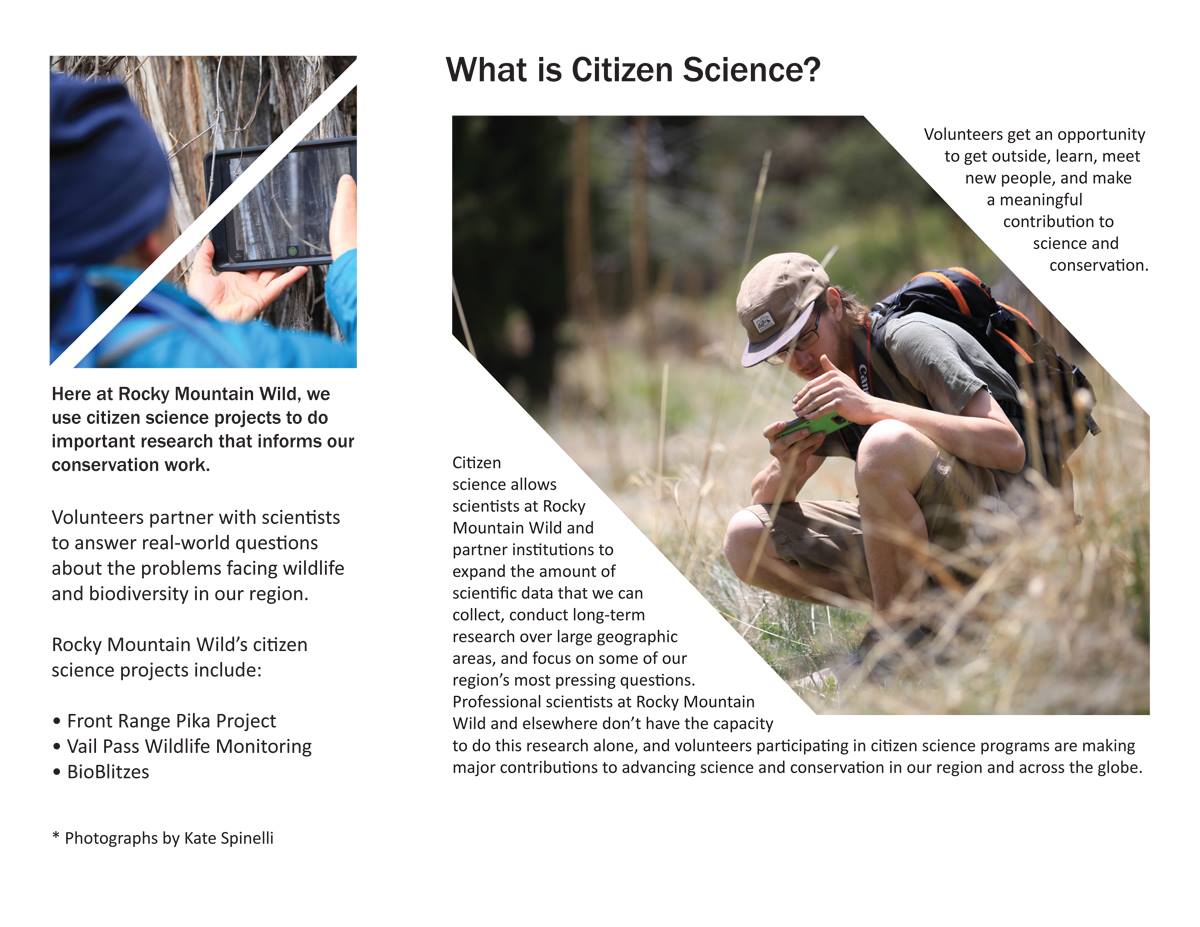 Citizen Science Projects Brochure Inside